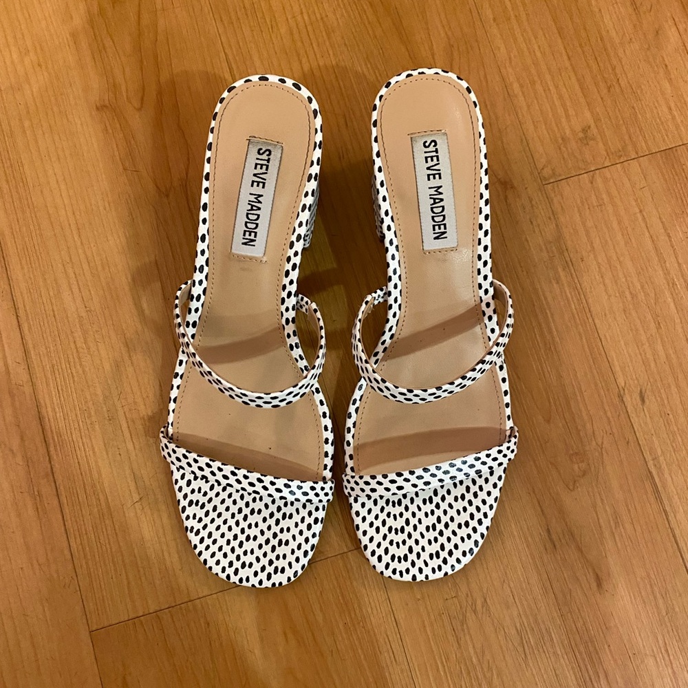 Steve Madden spotted mules